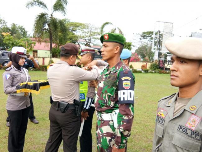 Kapolres Kampar Pimpin Apel Gelar Pasukan Ops Keselamatan Muara Takus 2018
