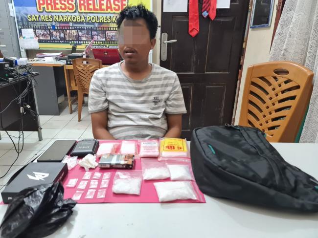 Bandar Narkoba dengan 124 Gram Sabu Ditangkap Resnarkoba Polres Kampar