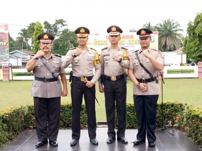 Kapolres Kampar Pimpin Sertijab Kapolsek Kampar Kiri Hilir