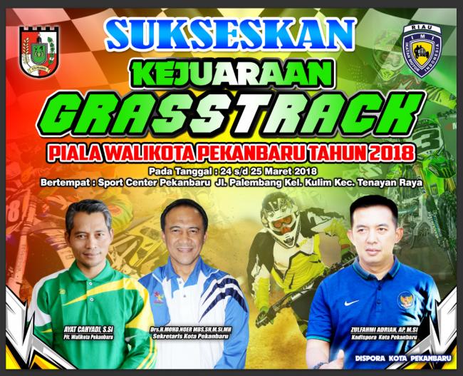 Seratusan Pembalap Akan Ikuti Grasstrack Piala Walikota Pekanbaru 2018