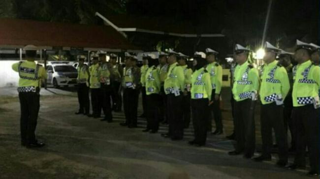 Wujudkan Ketertiban Berlalulintas Dan Cegah Kecelakaan, Satlantas Polres Kampar Lakukan Razia Malam 