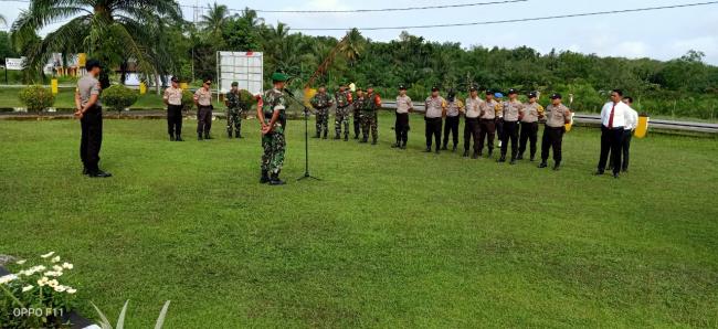 APEL GABUNGAN TNI DAN POLRI DI XIII KOTO KAMPAR JELANG PELANTIKAN PRESIDEN DAN WAKIL PRESIDEN