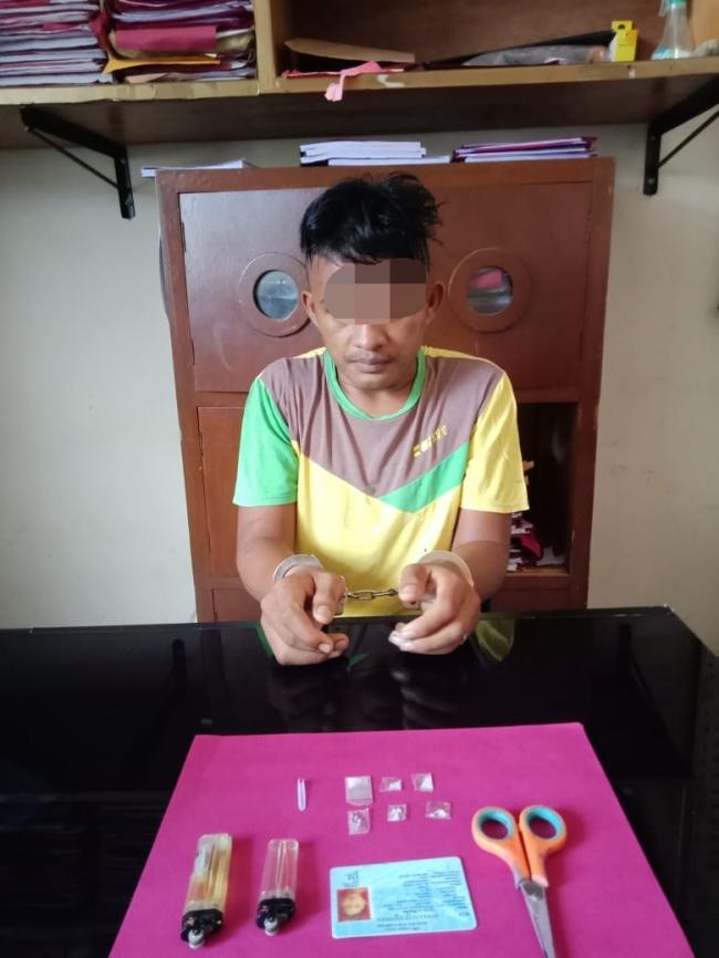 Diduga Sebagai Pengedar Shabu, Warga Salo ini Ditangkap Resnarkoba Polres Kampar 