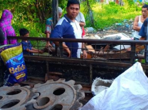 Lima Pelaku Pencuri Besi PT BTR di Amankan Polsek Perhentian Raja 