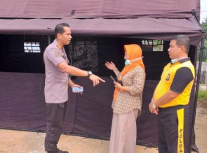 Polres Kampar Dirikan Pos Kesehatan Terpadu Penanganan Dampak Karhutla