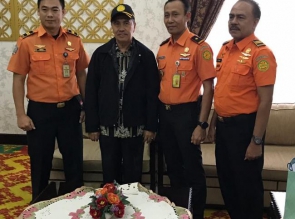 KEPALA BASARNAS PEKANBARU AUDIENSI DENGAN GUBERNUR RIAU