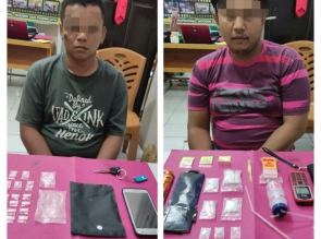 Puluhan Paket Shabu ditemukan Petugas saat Tangkap 2 Pelaku Narkoba di Kampar
