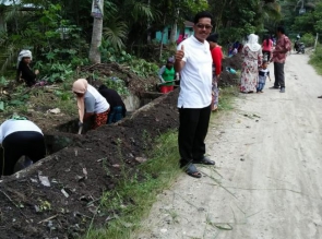 Desa Pantai Cermin Laksanakan Program Padat Karya Tunai