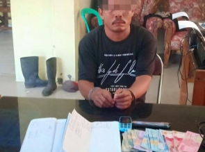 Polsek Tambang Tangkap Seorang Penjual Nomor Togel 