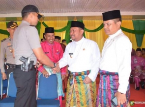 Upacara HUT Provinsi Riau Ke-61 di Kabupaten Kampar berlangsung Khidmat