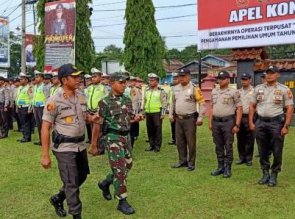 Mengakhiri Operasi Mantap Brata Muara Takus 2018, Polres Kampar Gelar Apel Konsolidasi