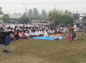 Camat Kampa, MUI, KUA dan Masyarakat Laksanakan Shalat Istisqa