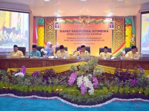 DPRD Kampar Gelar Rapat Paripurna Istimewa HUT 70 Kabupaten Kampar