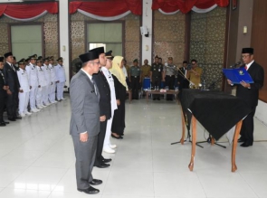 Bupati Kampar lantik dan Ambil Sumpah 133 Pejabat dilingkungan Pemkab Kampar