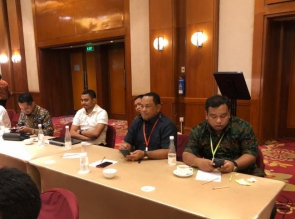 Sekda Kampar Hadiri Rakornas Bersama Bawaslu RI Terkait  Pemilu 2019.