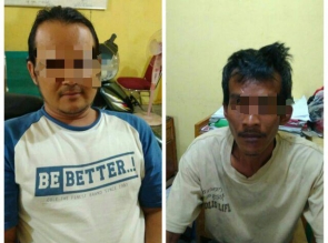 Polsek Bangkinang Barat Tengkap 2 orang Penyalahgunaan Narkoba di Desa Kuok