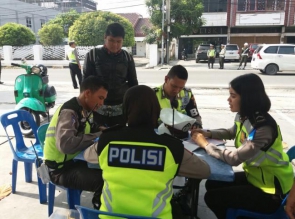 Hari kedua Sat Lantas lakukan Operasi Keselamatan Muara Makus 2018.