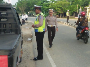 Puluhan Pelanggar Kembali Terjaring Razia Hari ke-5 Ops Zebra Siak 2017 di Polres Kampar