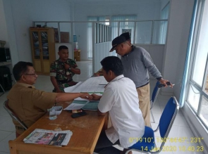 BABINSA KORAMIL 12/XIII KOTO KAMPAR LAKSANAKAN KOMSOS DENGAN APARAT DESA BINAAN