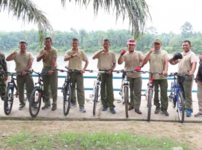 AJANG REFRESING DAN  BINA FISIK, KODIM 0313/KPR LAKSANAKAN OLAHRAGA BERSEPEDA