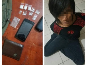 Polsek Tapung Ringkus Seorang Pengedar Shabu 
