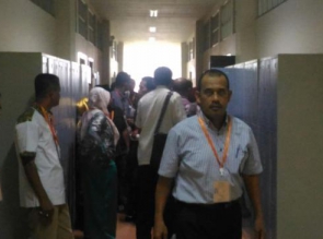 Calon Anggota Bawaslu Riau Ikuti Test CAT di PCR 