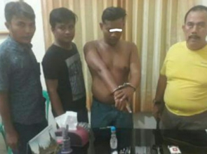 Polsek Kampar Kiri Hilir Ringkus Pengedar Shabu 