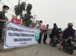 BERBAGI 2000 MASKER, WUJUD KEPEDULIAN ORGANISASI ALUMNI SMP AS-SHOFA (IKAPASTI) TERHADAP MASYARAKAT