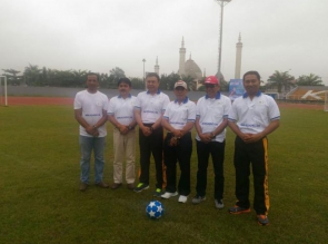 Kapolres Kampar Buka Turnamen Sepakbola Pra Kualifikasi AQUA DNC 2018 