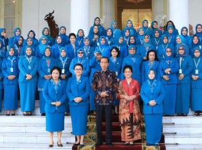 Ketua TP-PKK Kampar Muslimawati Catur Silaturahmi dengan Ibu Negara di Istana Bogor.