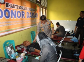 Ribuan Masyarakat Kampar Ikuti Bakti Sosial Kesehatan yang Diadakan Polri