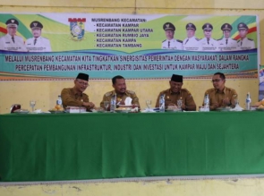 Musrenbang 5 Kecamatan di pusatkan di Kantor Camat Kampar