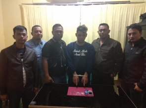Kapolsek Bangkinang Barat Pimpin Penangkapan Pelaku Narkoba  