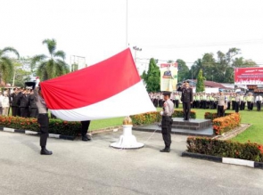 Waka Polres Kampar Pimpin Upacara Peringatan Hari Lahir Pancasila 