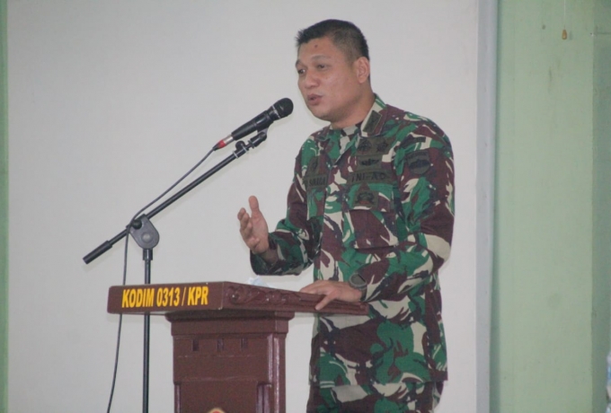 Peringati 1 Muharram 1442 H, Kodim 0313 KPR Gelar Syukuran dan Doa Bersama