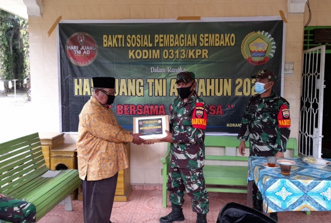 Dalam rangka Hari Juang TNI AD, Koramil 16/Tapung Anjangsana ke Pepabri, wujud hormat dan penghargaa