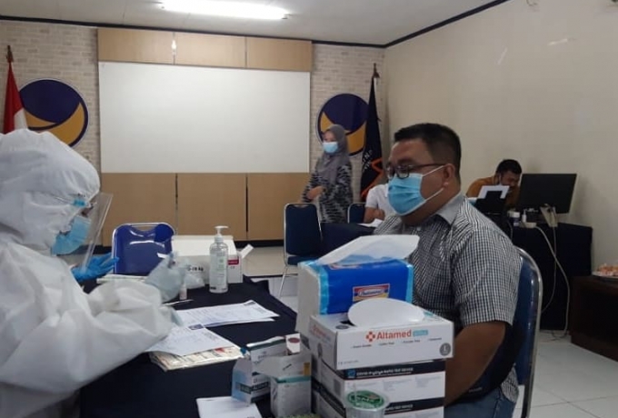 NasDem Riau Gelar Swab Antigen Gratis 