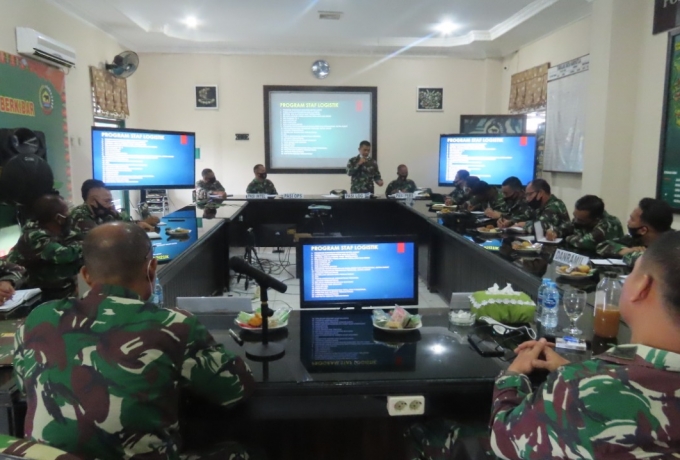 Dandim 0313/Kpr Pimpin Rapat Evaluasi Progja Kodim Tahun Anggaran 2020