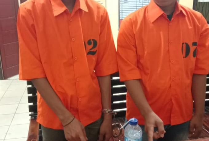 2 Pelaku Narkoba Diciduk Tim Opsnal Polsek Tapung di Desa Bencah Kelubi