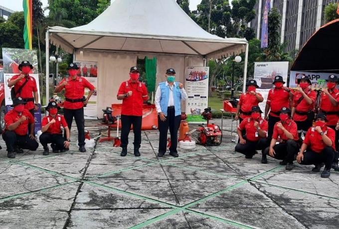 Ikut Apel Siaga Karhutla,  PT RAPP Komit Dukung Pemerintah Atasi Karhutla di Riau