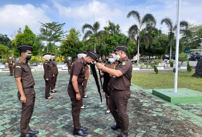Menuju WBK/WBBM dan Vaksinasi Tahap Pertama, Kejari Kampar Laksanakan Penandatanganan Komitmen Bersa