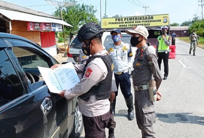 Polda Riau Dirikan 58 Pos Penyekatan Untuk Hadang Pemudik Lebaran 2021