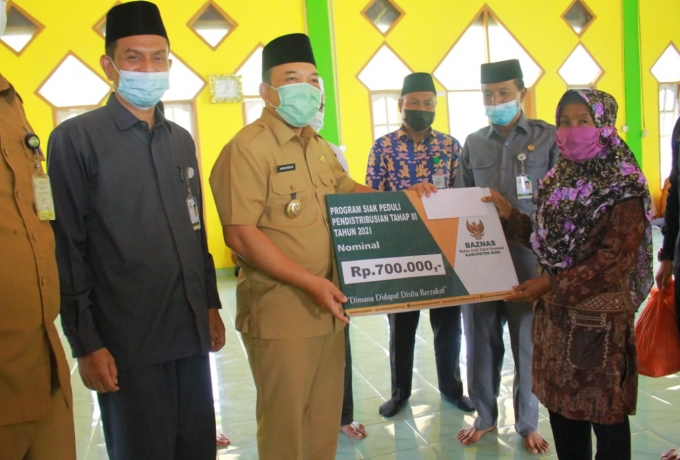 Wakil Bupati Siak Himbau Masyarakat untuk Berzakat dan Doakan Para Muzaki
