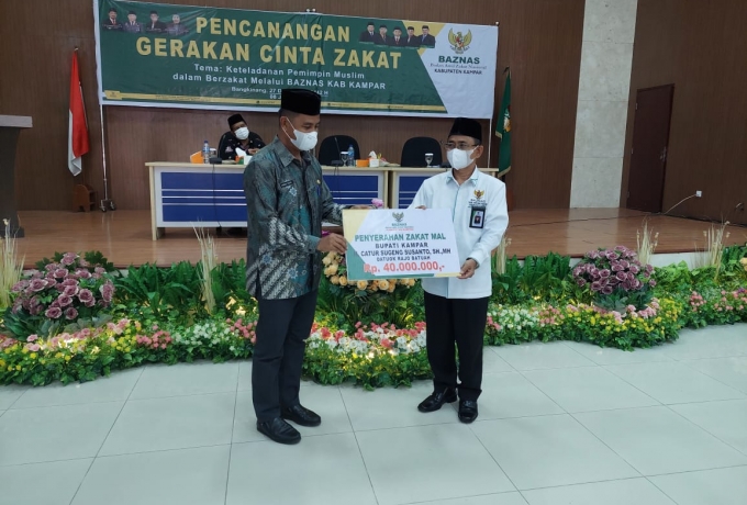 Bupati Kampar Adakan Pencanangan Gerakan Cinta Zakat