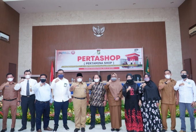Buka Sosialisasi Pertashop, Bupati Kampar,  Jadikan Program ini sebagai Peluang Usaha Bagi BUMDes Ka