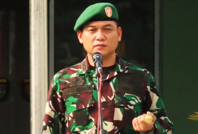 Kodim 0313/Kpr Laksanakan Acara Penyambutan Satgas APTER dan Pelepasan Anggota Luar Formasi