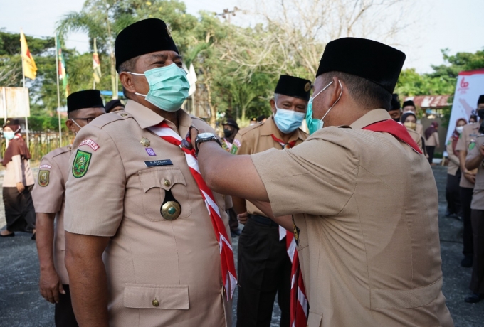 Kwarcab Siak Terima Anugrah Kepeloporan Gudep Ramah Lingkungan, Penghargaan Ini Satu-Satunya di Indo