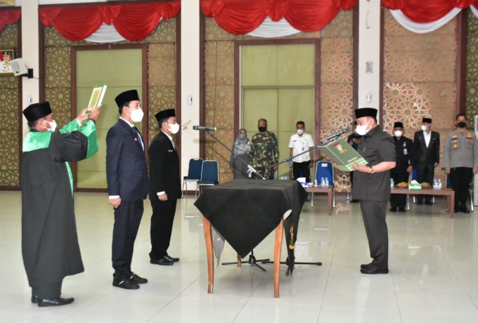 Bupati Kampar resmi Lantik Yuricho Efril Sebagai Kadis Kominfo