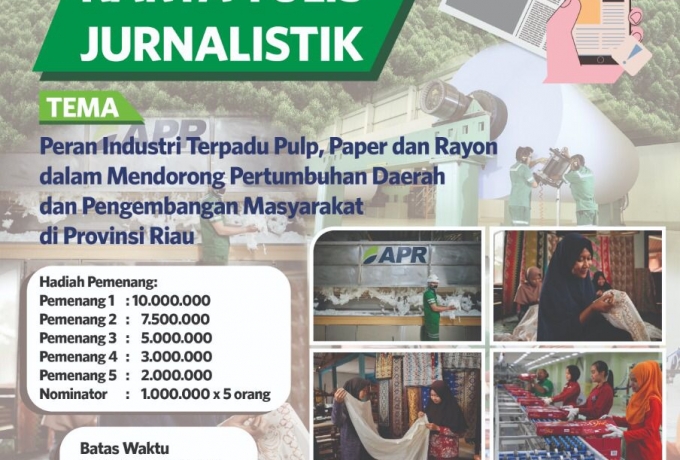 Lomba Karya Tulis Jurnalistik PT RAPP - APR
