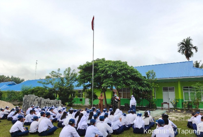 Peduli Generasi Muda, Babinsa Koramil 16/Tapung Sosialisasi Bahaya Narkoba